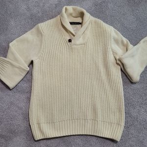 Italian Mens Wool Chunky Knit Sweater Sz L
